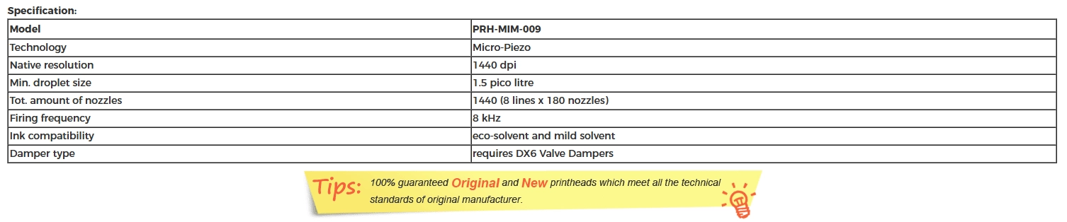 Mimaki JV300-130 / CJV300-150 Printhead - M015372