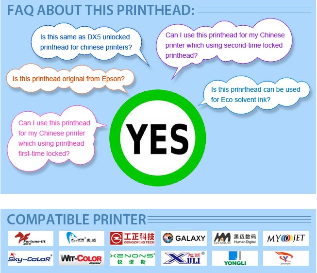 Epson F1440-A1 (DX5) Printhead for Chinese Printers3