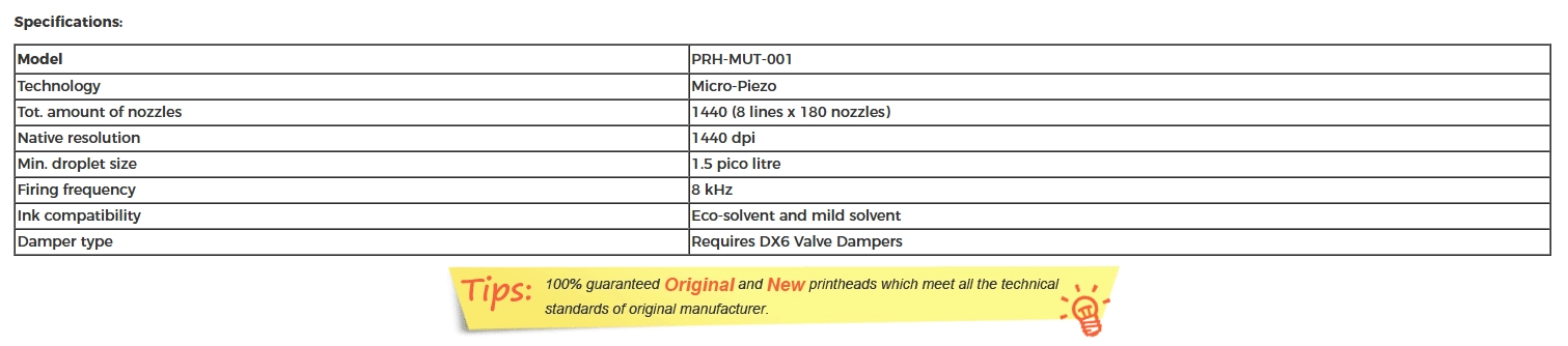 Mutoh VJ-1618 Printhead - DG-41914