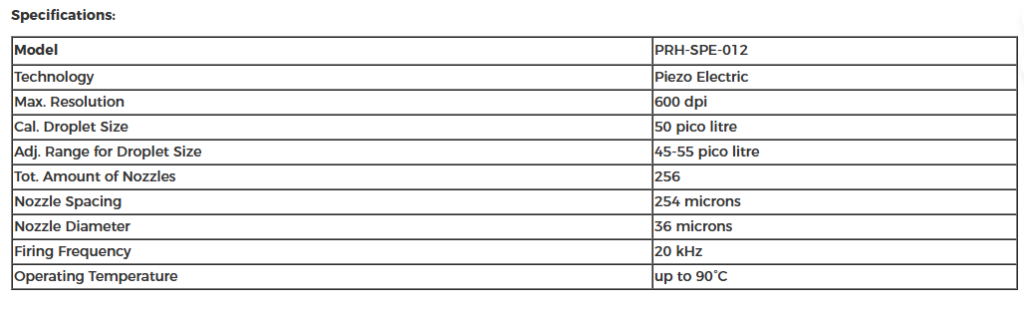 Spectra Galaxy JA 256 _ 50 AAA Printhead
